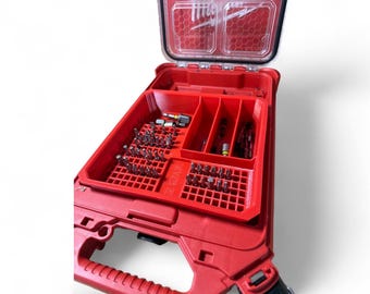 Organizador de brocas de impacto para Milwaukee Packout - Almacene brocas y accesorios