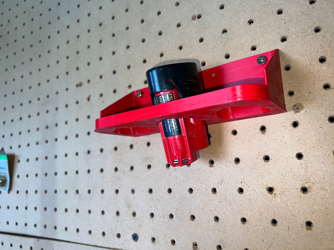 Milwaukee M12 Battery Holder Mount/rack Etsy