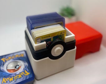 Pokmon Card Storage Chest - 3D Printed Pokmon Card Organizer | Pokeball Card  Box for Toploader Trading Card Sleeves 300+ Cards - Etsy