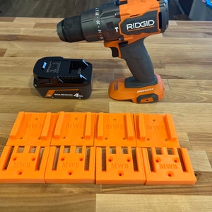 Combo Pack RIDGID 18v Tool and Battery MOUNTS/HANGERS/