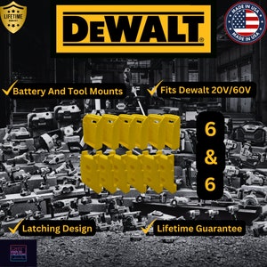 6/6 Kombi-Pack DeWALT 20V/60V Werkzeug und Akku AUFHÄNGUNG/HALTERUNG