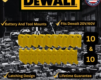 20 Piece Combo Pack DeWALT 20V/60V Tool and Battery MOUNT/HANGER/HOLDER