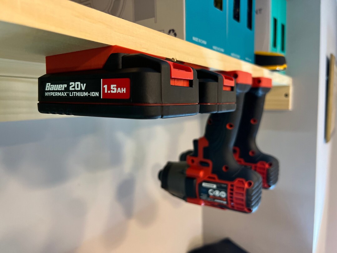 Bauer 20v COMBO Pack Battery and Tool Mount/hangers/holders Etsy