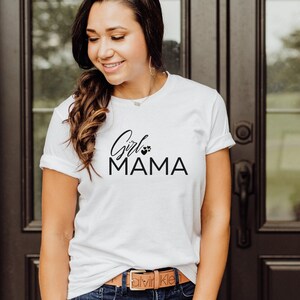 Girl Mama Tshirt, Mama Shirt, Mother&#39;s Day Gift, Mama T-shirt, Cute Mom Tee, Girl Mom Shirt, Mom Gift