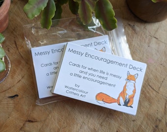 The Messy Encouragement Affirmation Card Deck