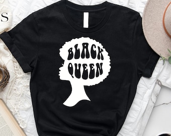 Black Queen Shirt, Black History T-Shirt, Black Women Empowerment Shirt, Black Girl Magic, Black Month Equality Shirt, Juneteenth Shirt Z037
