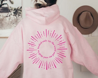 Aesthetic Christian Hoodie, Women's Bible Verse Shirt, Gift For Christian, 2sided Faith Based Sweatshirt, Jesus Lover Tee, Religious Clothes