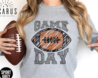 Football Game Day Sweatshirt, Sunday Funday Shirt, Womens Football Gift, Girlfriend Football Season Hoodie, Sport Gift for Her, Gift for Him