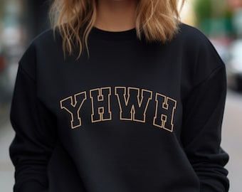 Divine Name Yahweh YHWH Sweatshirt, Aesthetic Gift for Christian, Jesus Lover Hoodie, Religious Church Unisex Apparel, Bible Verse Faith Tee