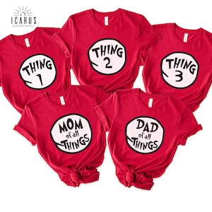 Custom Thing Shirts, Personalized Mom of All Things Matching Shirt, Funny Family Matching Tee, Father of All Things Teacher of Things Shirt
