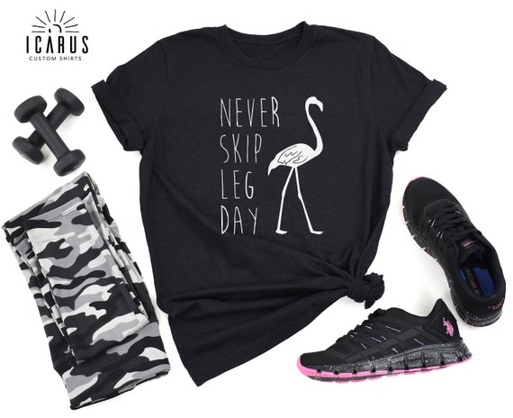 nike dont skip leg day flamingo shirt