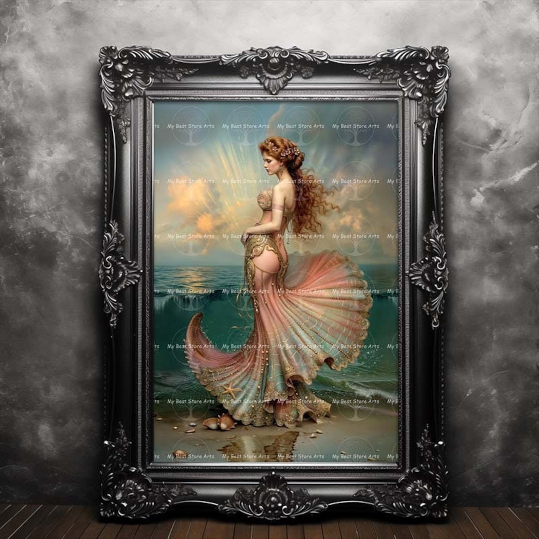 Aphrodite Art Print - Greek Goddess Love Beauty, Venus Gothic, Ocean ...