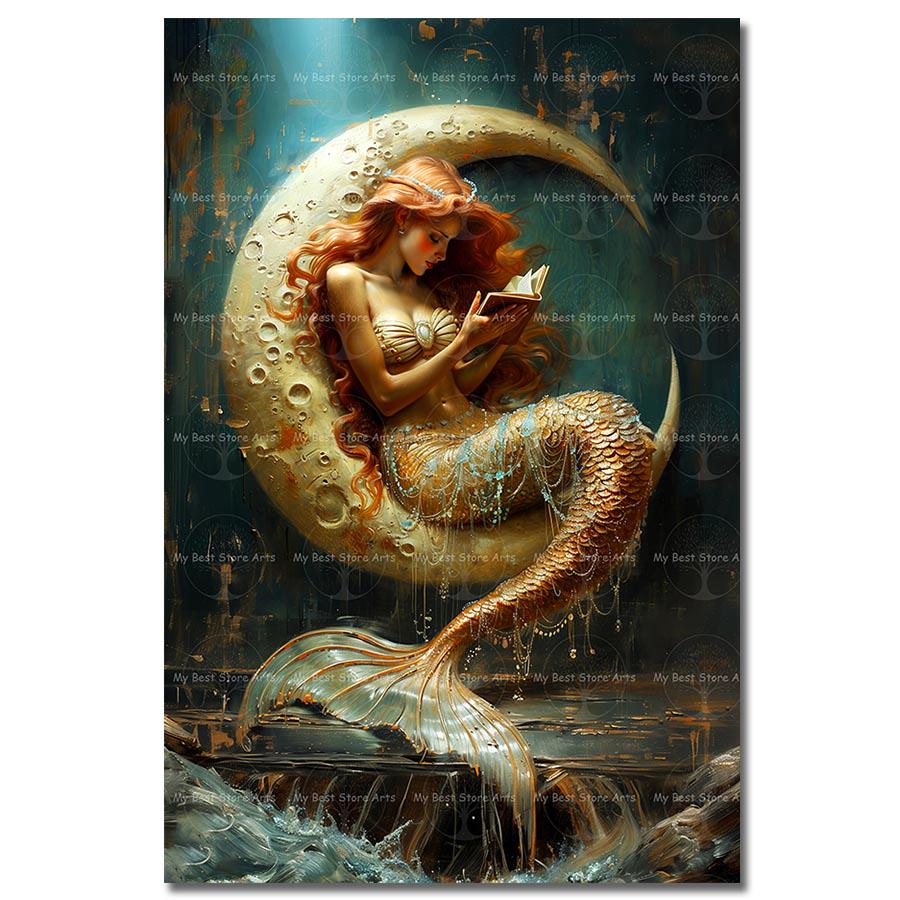 Moon Nymph Painting - Etsy