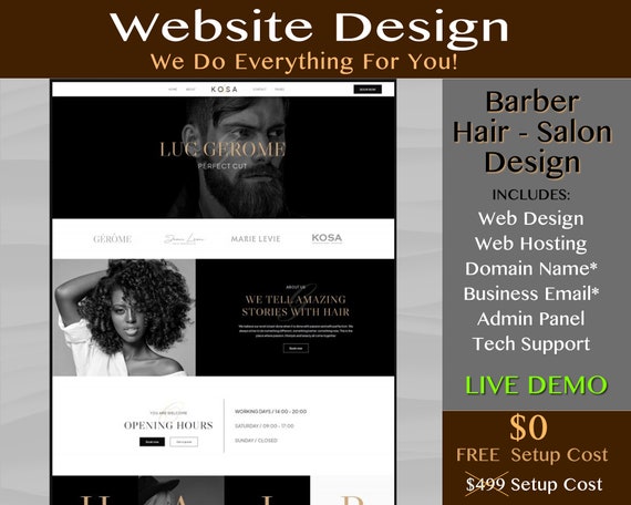 Hair Salon Website Template Wix Website Template Hair - Etsy Hair Salon Website Template Wix Website Template Hair - Etsy