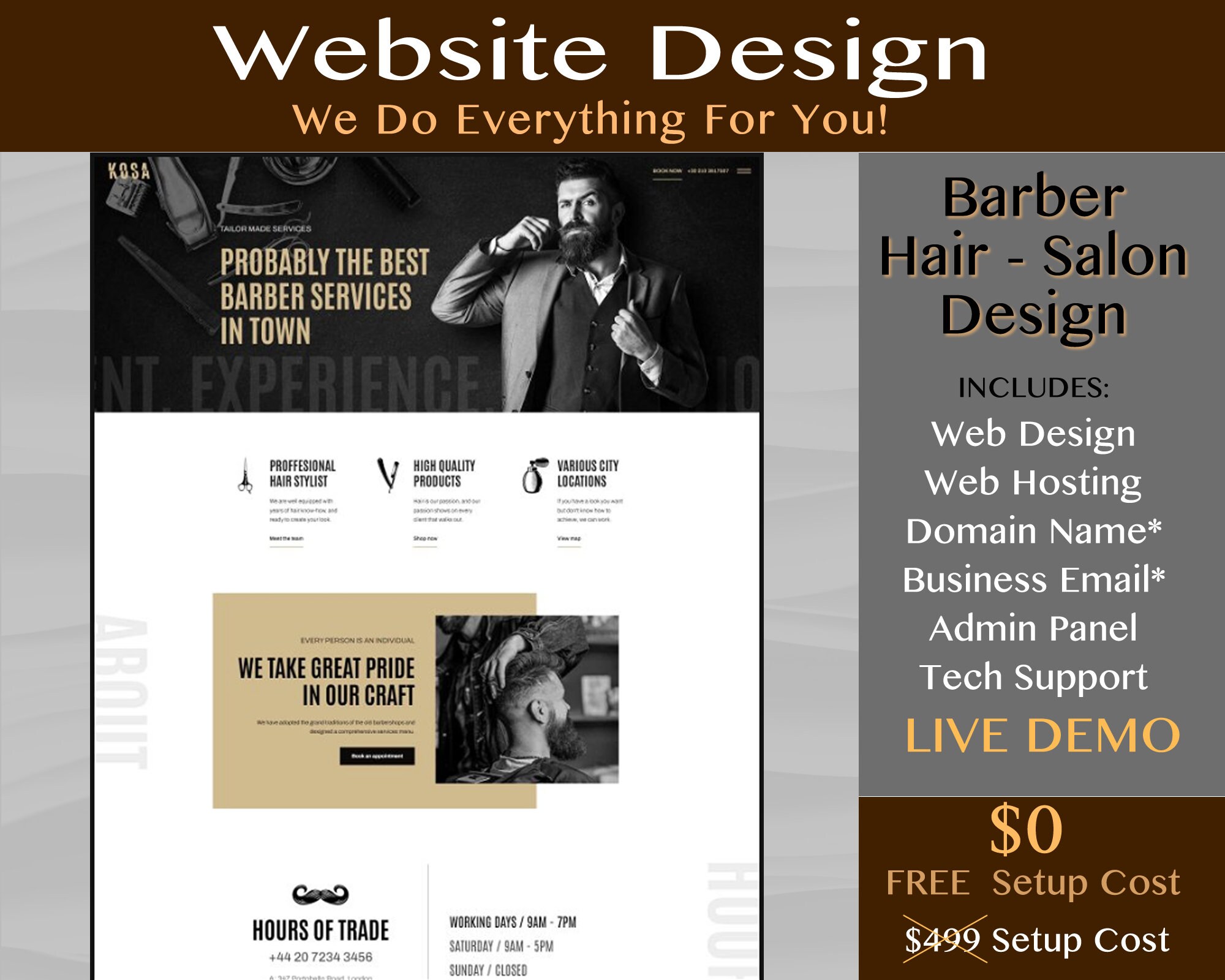 Barber Shop Website Template Hair Salon Website Design Spa - Etsy Barber Shop Website Template Hair Salon Website Design Spa - Etsy