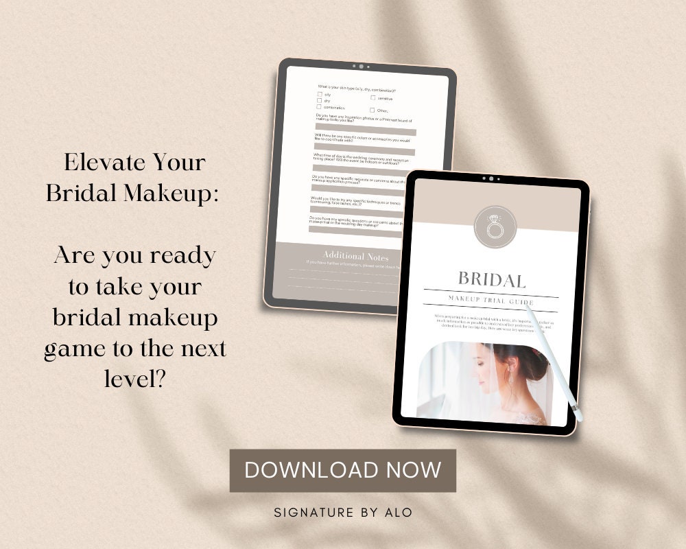 Bridal Makeup Trial Questionnaire, Elevate Your Bridal Makeup, MUA or