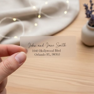Clear Matte / Paper Custom Return Labels
