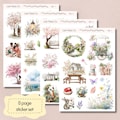 Blossom Dreams Sticker Sheets for planners, calendar bullet journal, scrapbooking, card making, papercraft, junk journal, aesthetic sticker