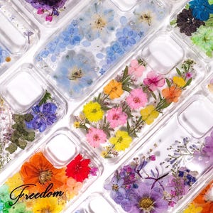 Pressed Flower Phone Case: Custom Floral For iPhone, Samsung, Pixel Cover