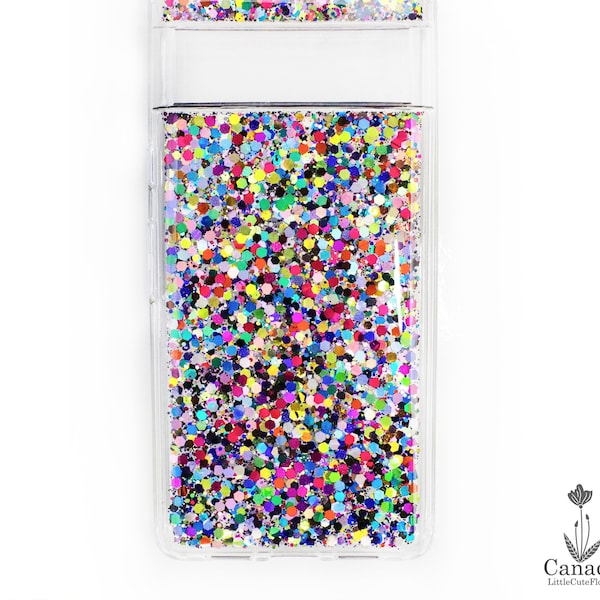 Rainbow Holographic Glitter Bling cover for Iphone 14 Pro case, Samsung S24 Ultra Iphone 14 Pro Max case, Iphone 14 plus case 7a 6a pixel 8