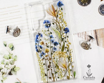 gepresste Blume Hülle Für Google Pixel 8 7A 7 6 6a 5 Pro cover, Samsung Galaxy s24 s22 s21 Ultra Plus case, Iphone 15 14 13 12 11 pro max 9 xl