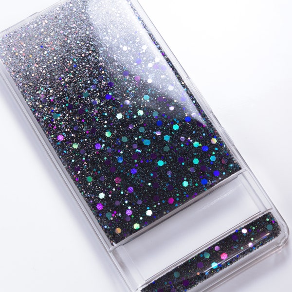Black Galaxy Holographic silver glitter sparkle Cover case for Apple IPhone 15, IPhone 15 plus, IPhone 15 pro, IPhone 15 Pro max,14 13 12 11
