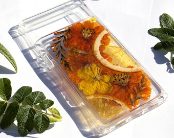 Orange Fruit Floral flower Case cover skin for Google Pixel 7, Pixel 8 pro, Pixel 6, 7a Pixel 6a  Pixel 6 pro, Pixel 5, 4a 5g, Iphone 15 14