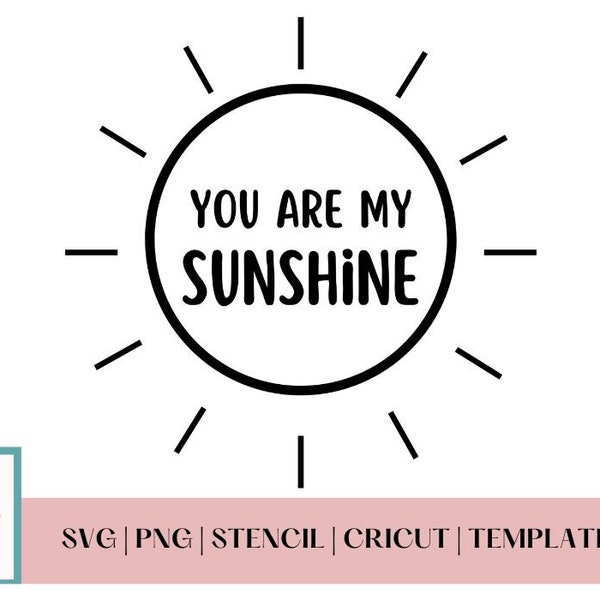 You Are My Sunshine Svg - Etsy