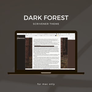 Dark Forest Scrivener Theme | Scrivener Themes | Mac OS