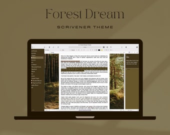 Waldtraum Scrivener Theme | Scrivener Themes | Mac OS