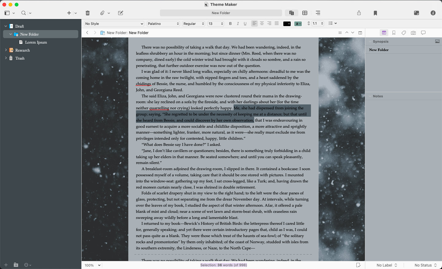 Winter Collection Scrivener Themes 5 Scrivener Themes Mac OS - Etsy