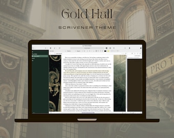 Gold Hall Scrivener Theme | Scrivener Themes | Mac OS