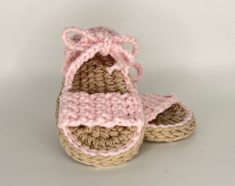 Handmade Baby Girl Sandals | Crochet Baby Shoes