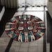 Native American Rug Pacific Northwest Navajo Round Rug, Indigenous ...