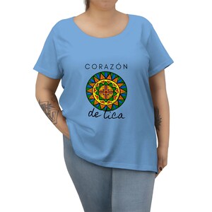 Corazon de Tica damska krągła kostarykańska koszulka z kołem wózka
