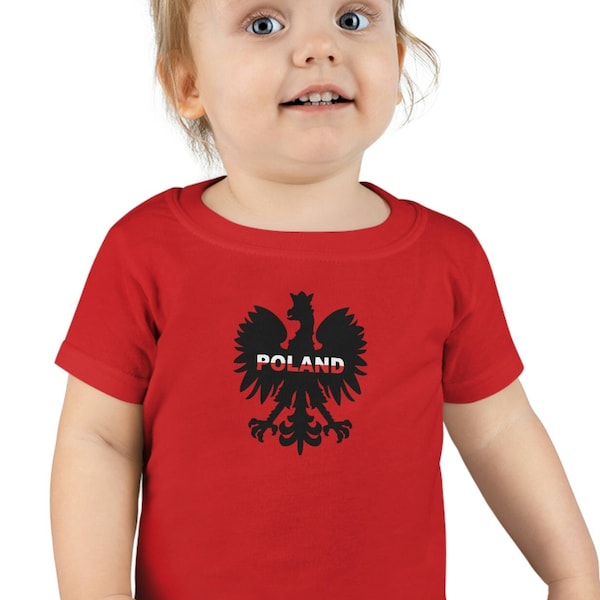 Toddler Poland T-shirt, Polish T-shirt, gift for baby, polish baby, polish blood, Polish eagle, Polska