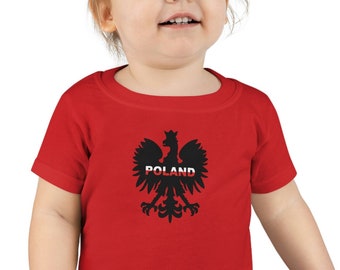 Toddler Poland T-shirt, Polish T-shirt, gift for baby, polish baby, polish blood, Polish eagle, Polska