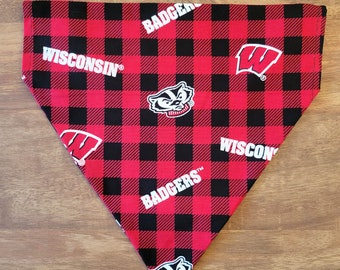 wisconsin badger dog bandana