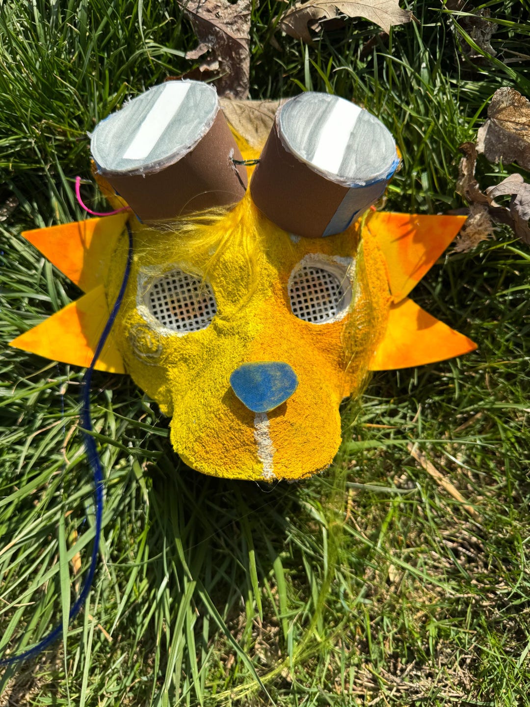 Solar Farm Mask Pre-made Solar/sun TSAMS Felted Therian Mask - Etsy