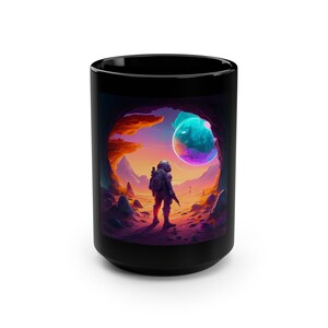 Cosmic Explorer Collection - Black Ceramic Mug (Series 1 of 3)