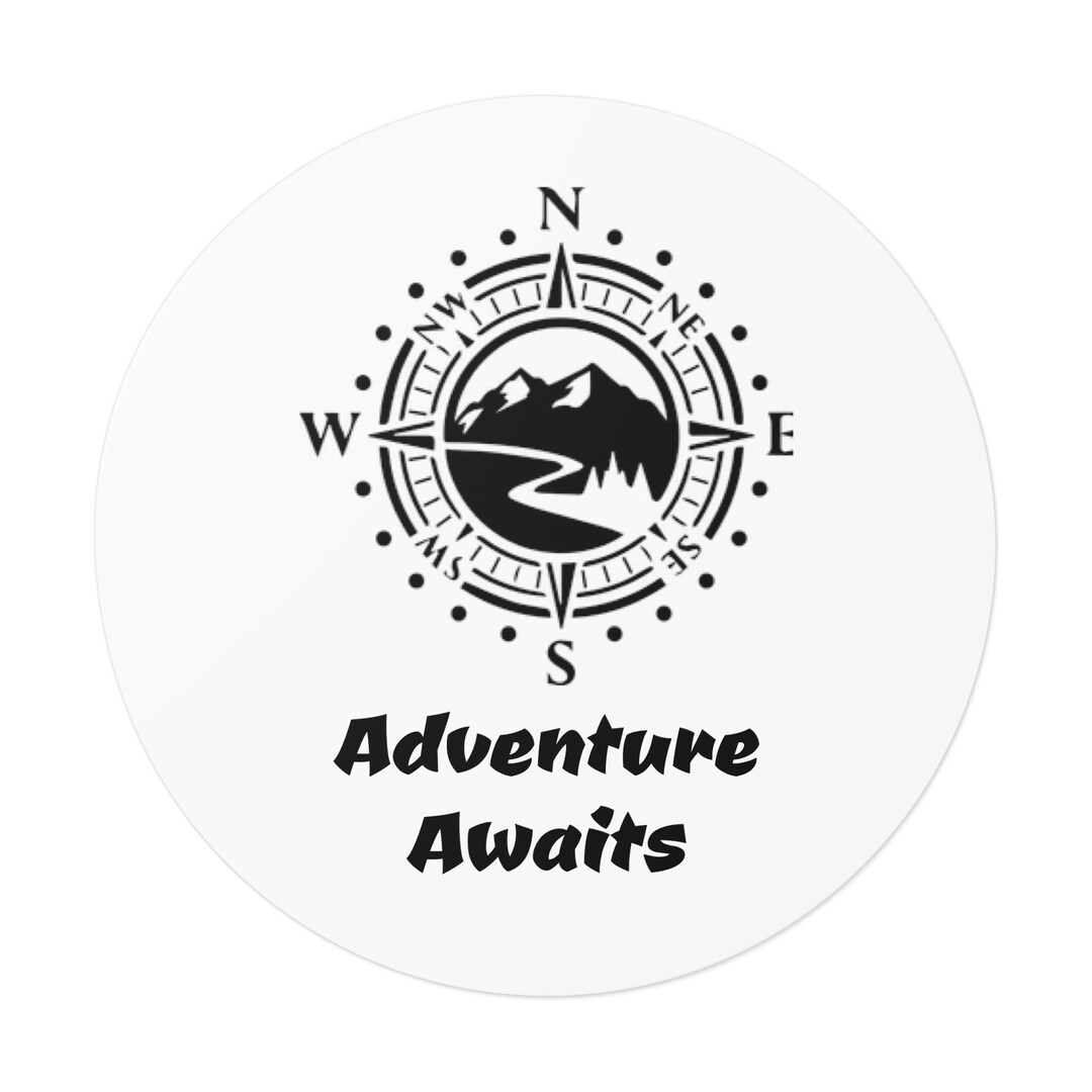 Adventure Awaits Vinyl Sticker - Etsy