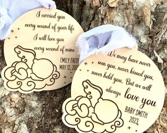 Baby Memorial Ornament, Baby Loss Ornament, Baby Infant Remembrance, Carried Your Whole Life Ornament, Miscarriage Stillbirth Ornament