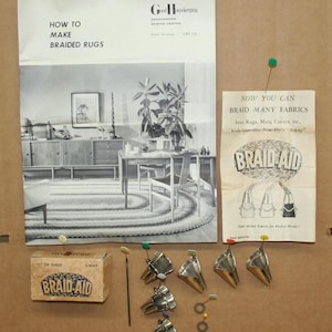 Vintage Braid-Aid Set for Making Braided Rugs