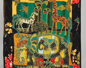 Quilt 20&quot; x 27&quot; - Africa for Wall! Made by Wilma Cogliantry
