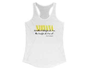 Kurt Cobain Nirvana Women's Ideal Racerback Tank