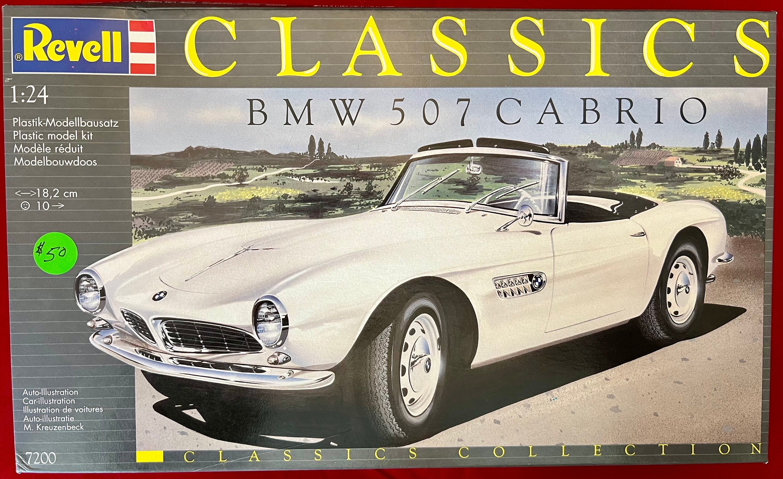 Revell BMW 507 Cabrio 1:24 Classic Model Kit – 1991 First