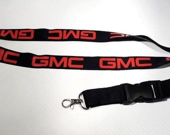 GMC Lanyard Keychain: Handmade Car Racing Neck Strap, ID Badge Holder Hanger