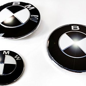 Buy BMW Emblem 4K, Black Background, Logo Poster Online in India
