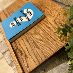 Lectern – Book Stand – Bible, Dictionary, Laptop, or Cookbook Stand, Shtender – Oak or Walnut