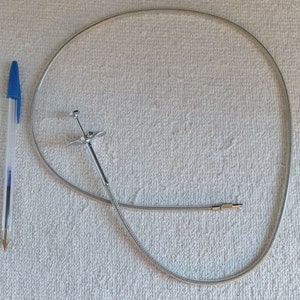 Woven Thread Covered Camera Push Button Shutter Release With T-Lock